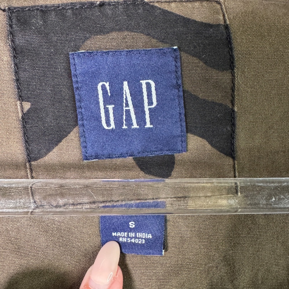 Vtg Gap Heavy Duty Fall 2004 Camo M65 Field Jacket Mens S Military Utility - Picture 3 of 14